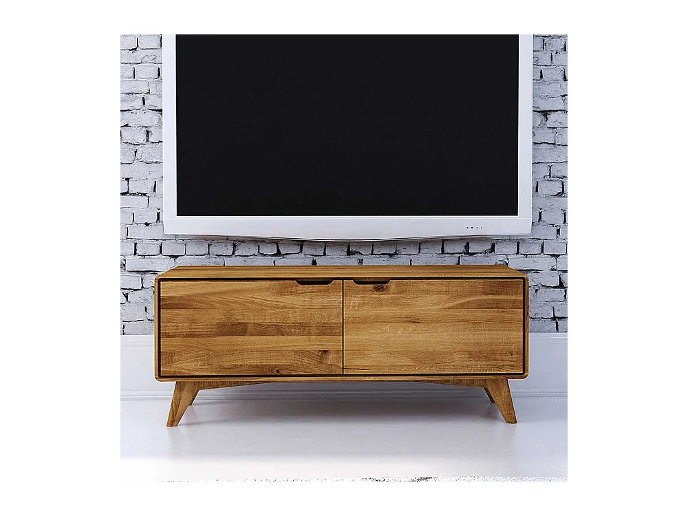 Fernsehboard aus Wildeiche Massivholz 120 cm breit