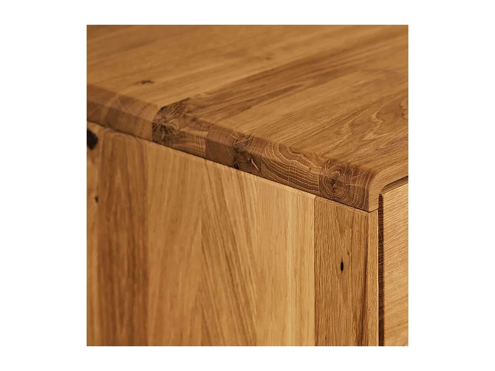 Fernsehboard aus Wildeiche Massivholz 120 cm breit