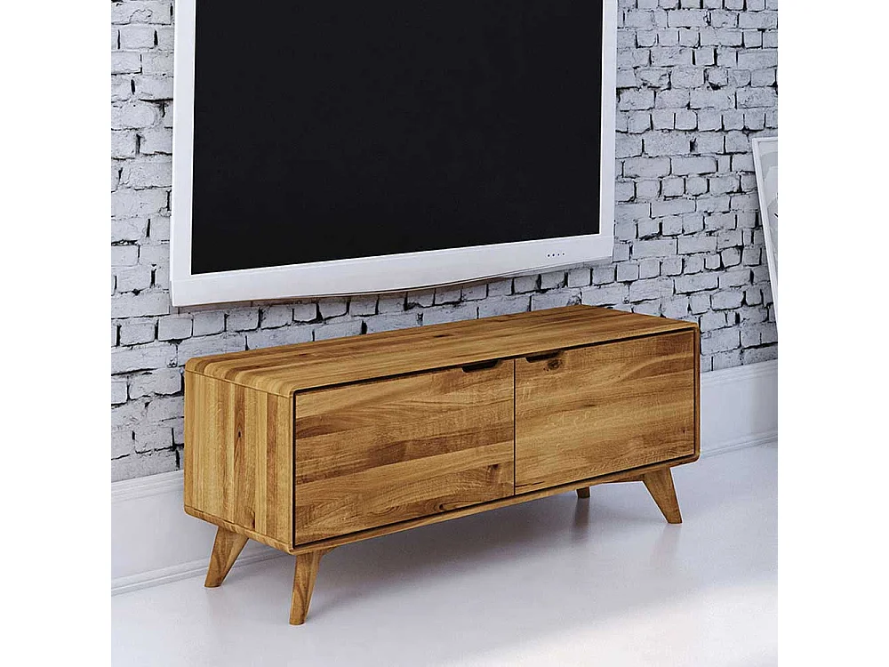 Fernsehboard aus Wildeiche Massivholz 120 cm breit