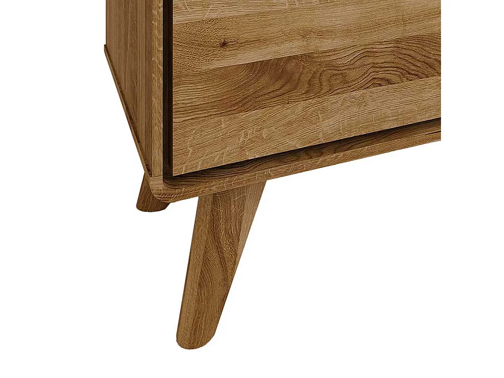 Fernsehboard aus Wildeiche Massivholz 120 cm breit