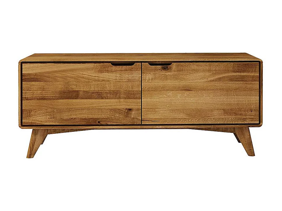 Fernsehboard aus Wildeiche Massivholz 120 cm breit