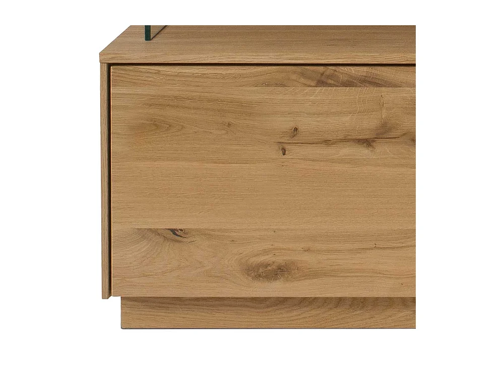 Fernseh Unterschrank massiv aus Wildeiche geölt Push to open Funktion