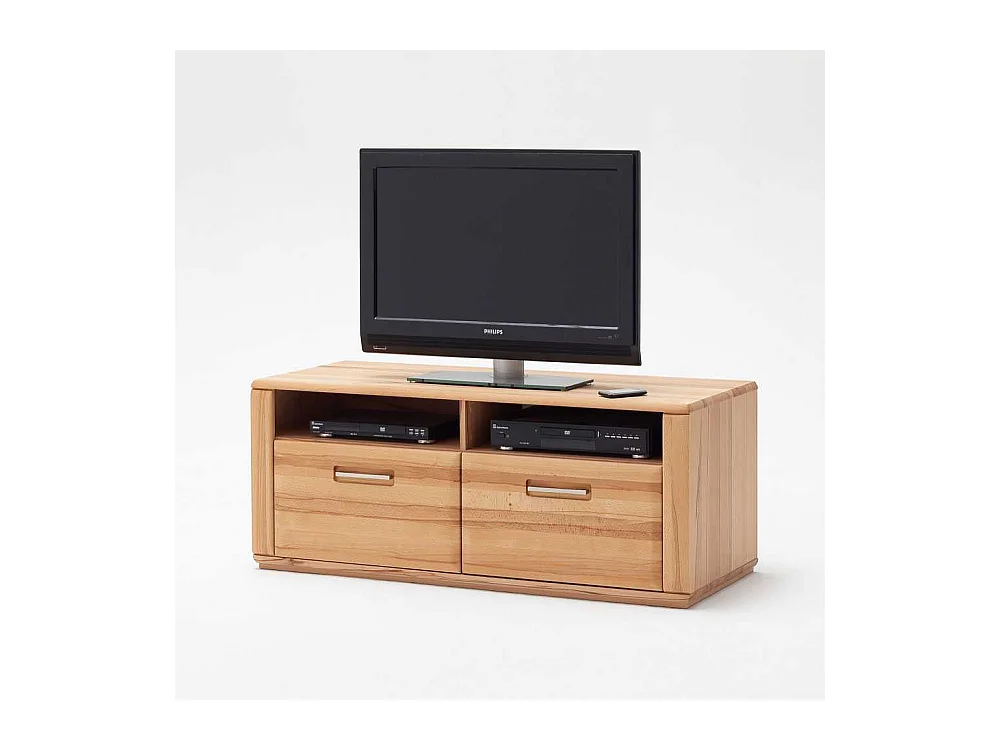 TV-Lowboard in Kernbuchefarben Schubladen