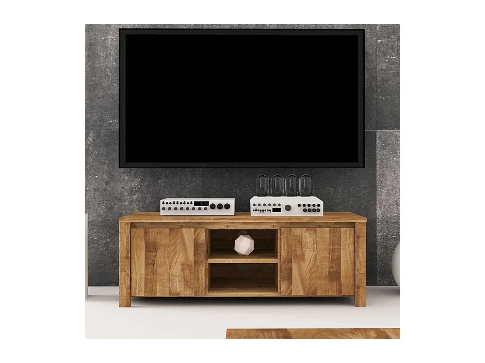 TV Board aus Wildeiche Massivholz natur geölt