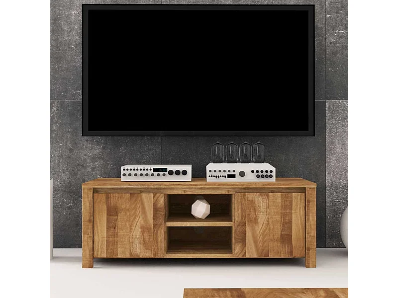 TV Board aus Wildeiche Massivholz natur geölt