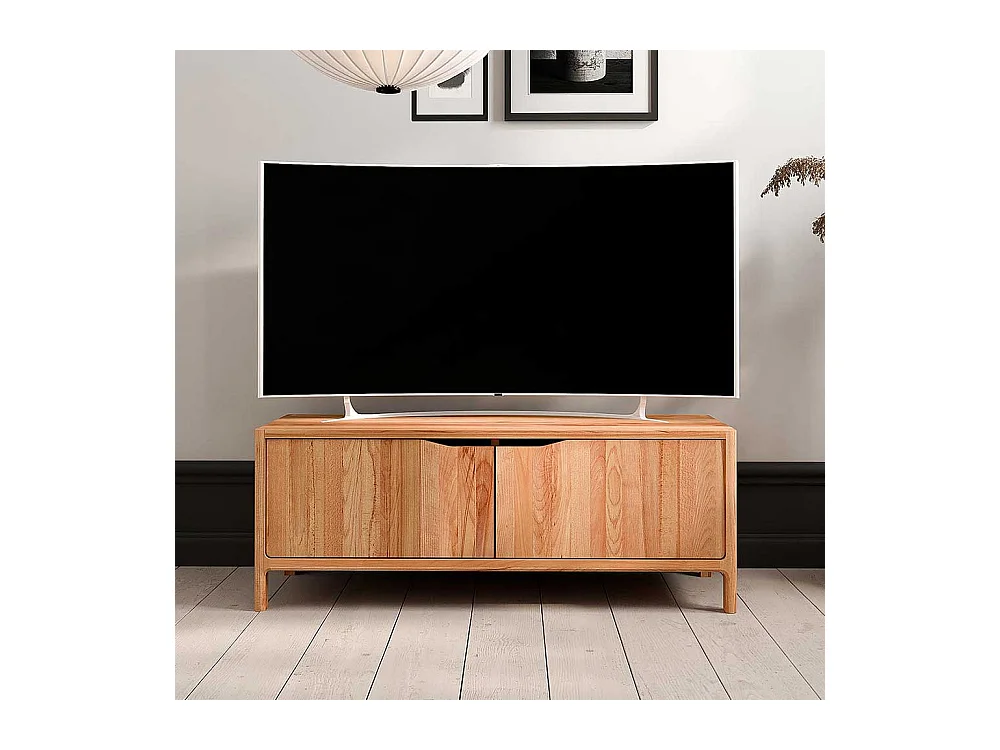 TV Board Lowboard mit Türen und Vierfußgestell