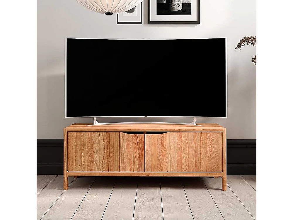 TV Board Lowboard mit Türen und Vierfußgestell