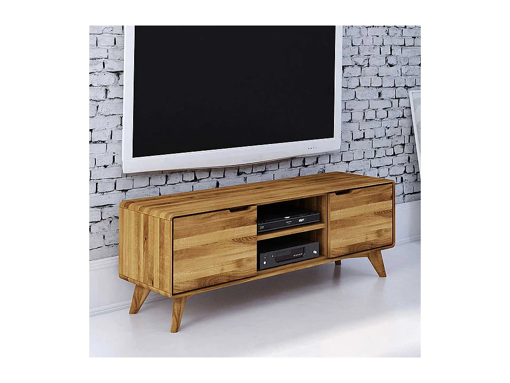 Fernsehmöbel aus Wildeiche Massivholz Türen