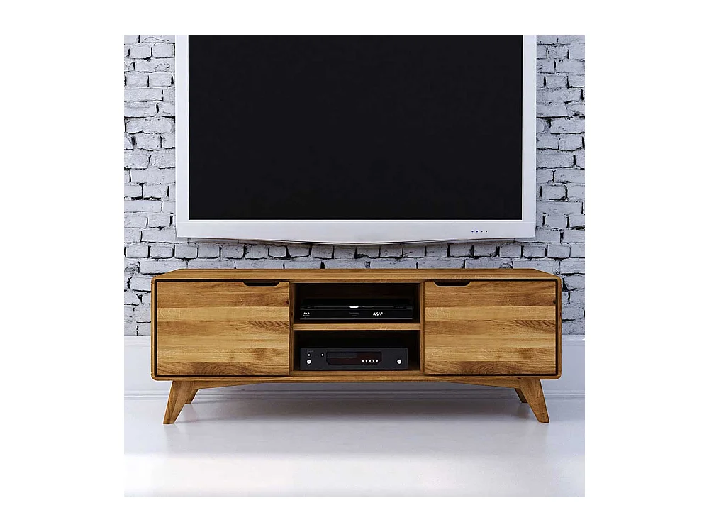 Fernsehmöbel aus Wildeiche Massivholz Türen