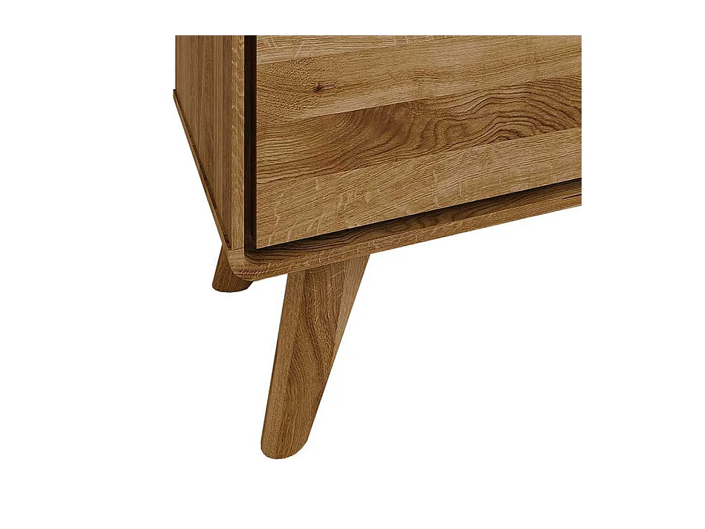 Fernsehtisch aus Wildeiche Massivholz 180 cm breit