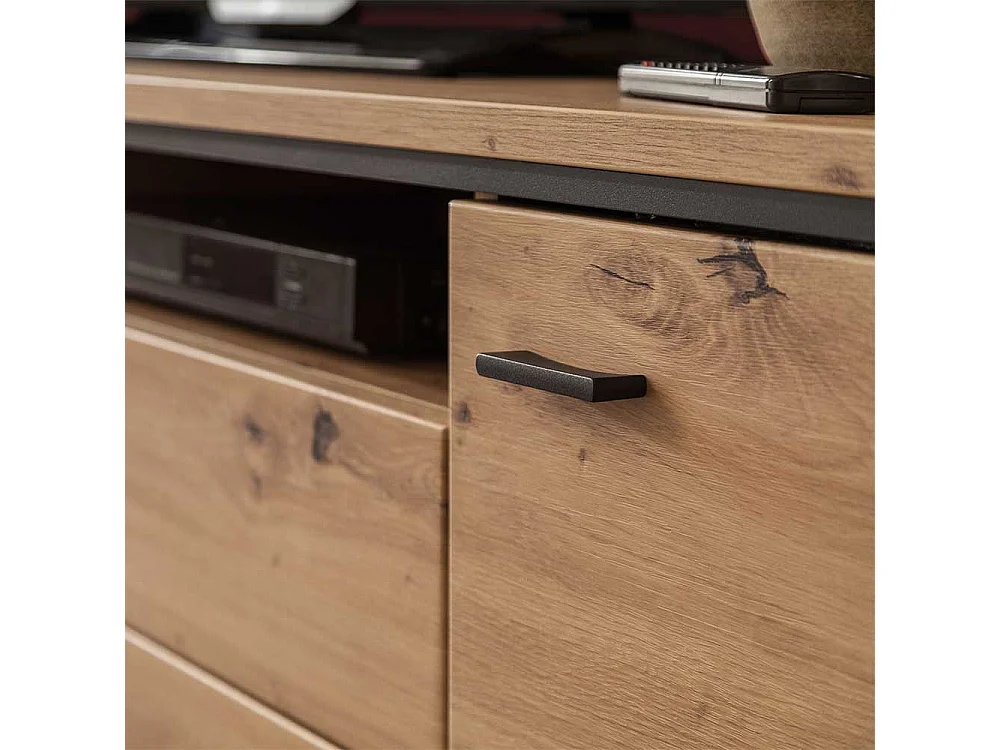 Fernsehunterschrank in Eichefarben 60 cm hoch