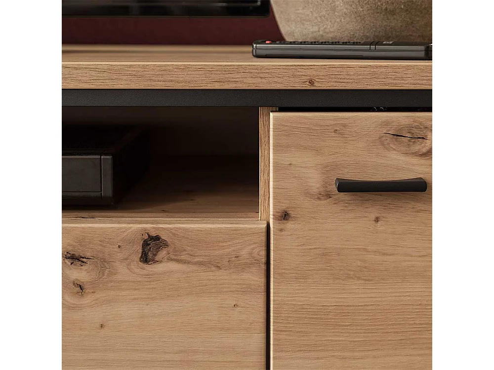 Fernsehunterschrank in Eichefarben 60 cm hoch