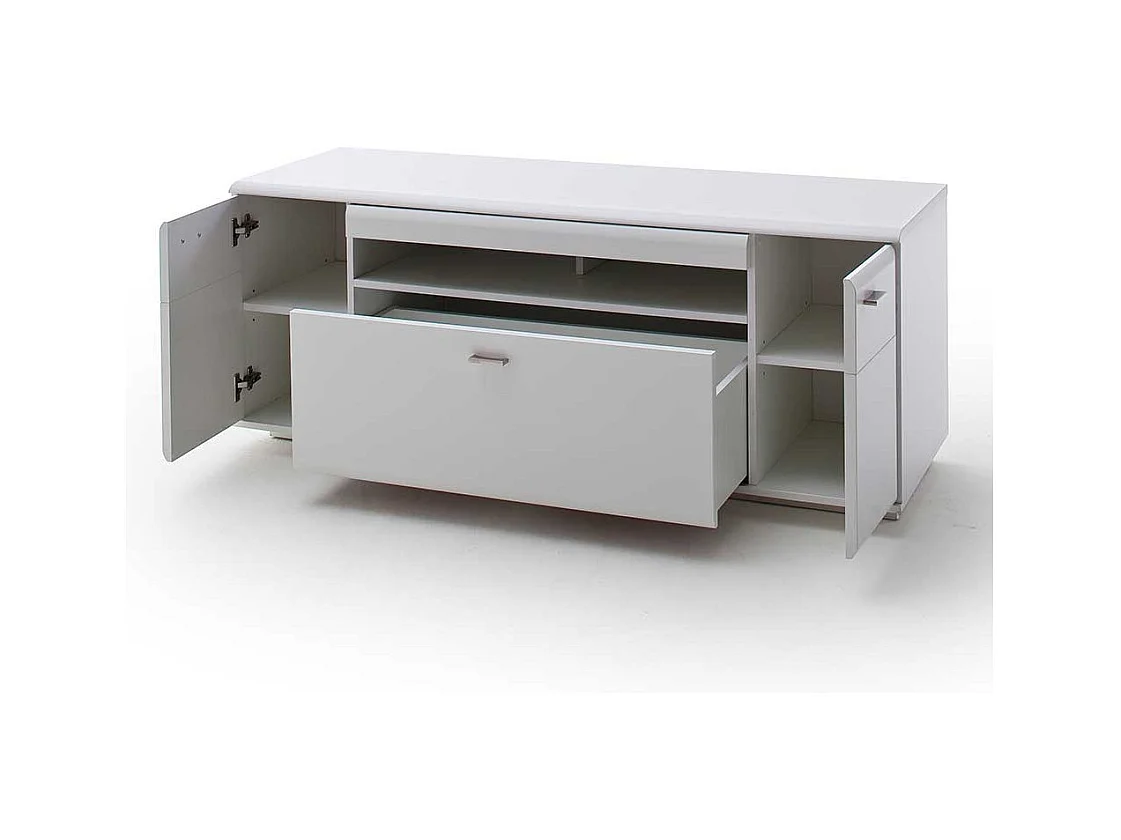 Fernsehunterschrank in Weiß 150 cm breit