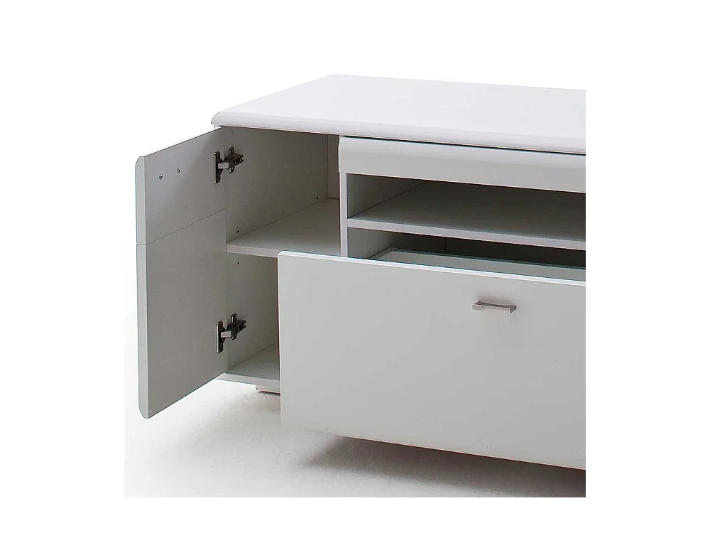 Fernsehunterschrank in Weiß 150 cm breit