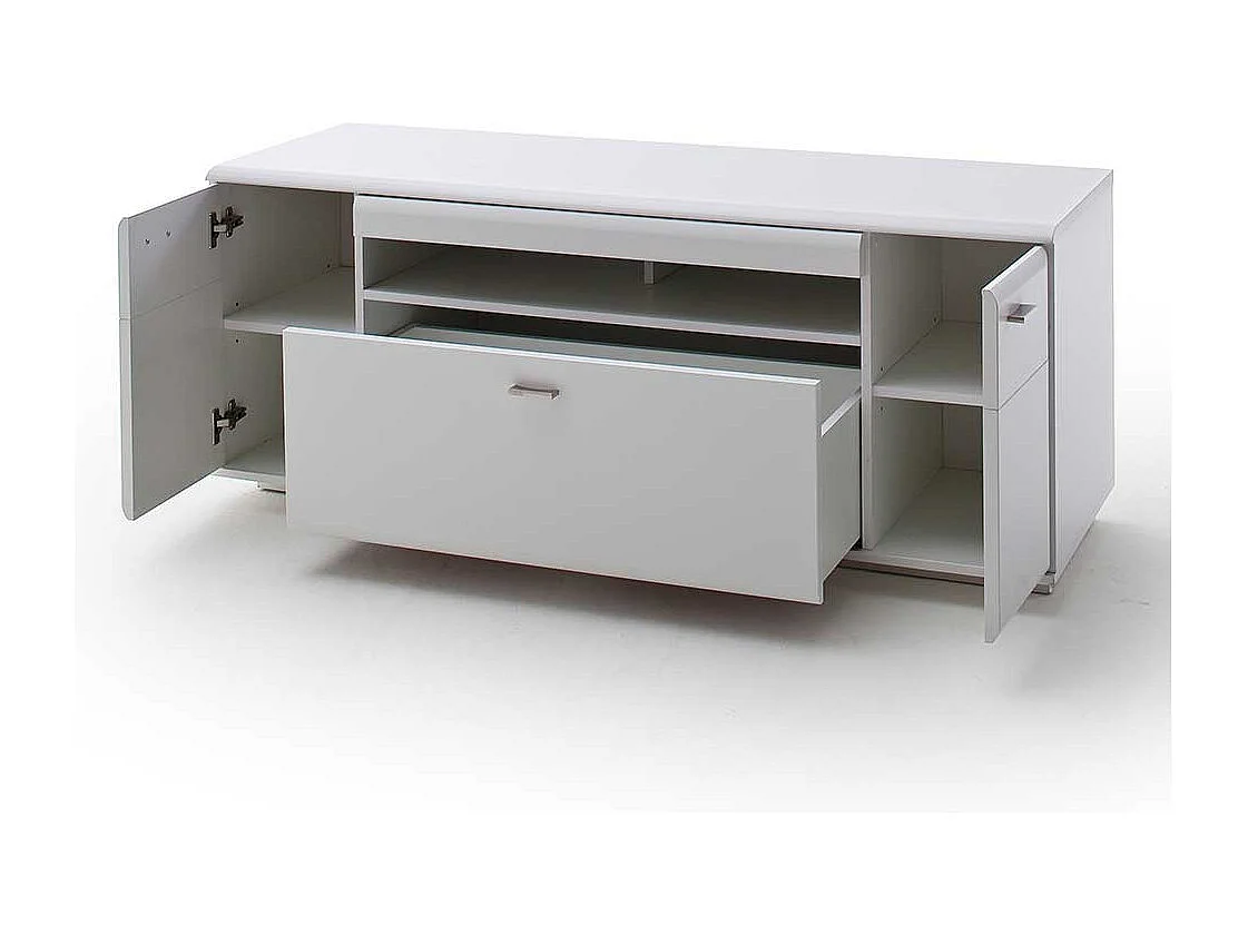 Fernsehunterschrank in Weiß 150 cm breit