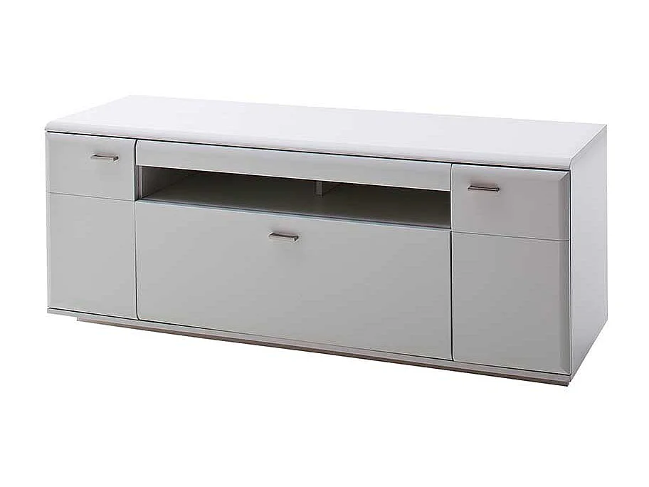 Fernsehunterschrank in Weiß 150 cm breit