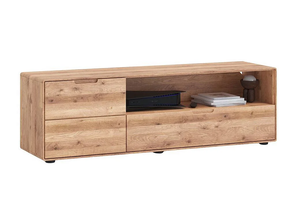 TV Sideboard Phonomöbel aus Wildeiche Massivholz 149 cm breit