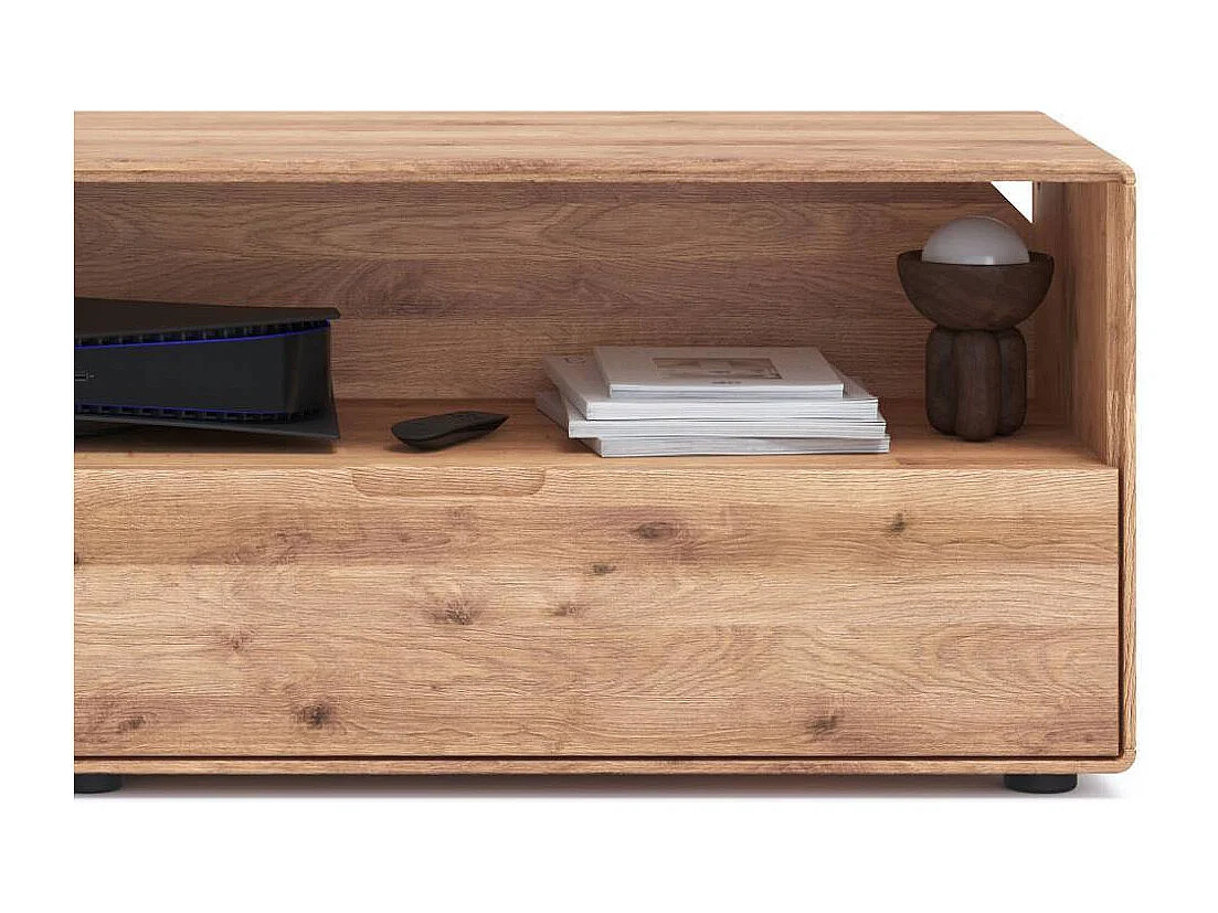 TV Sideboard Phonomöbel aus Wildeiche Massivholz 149 cm breit