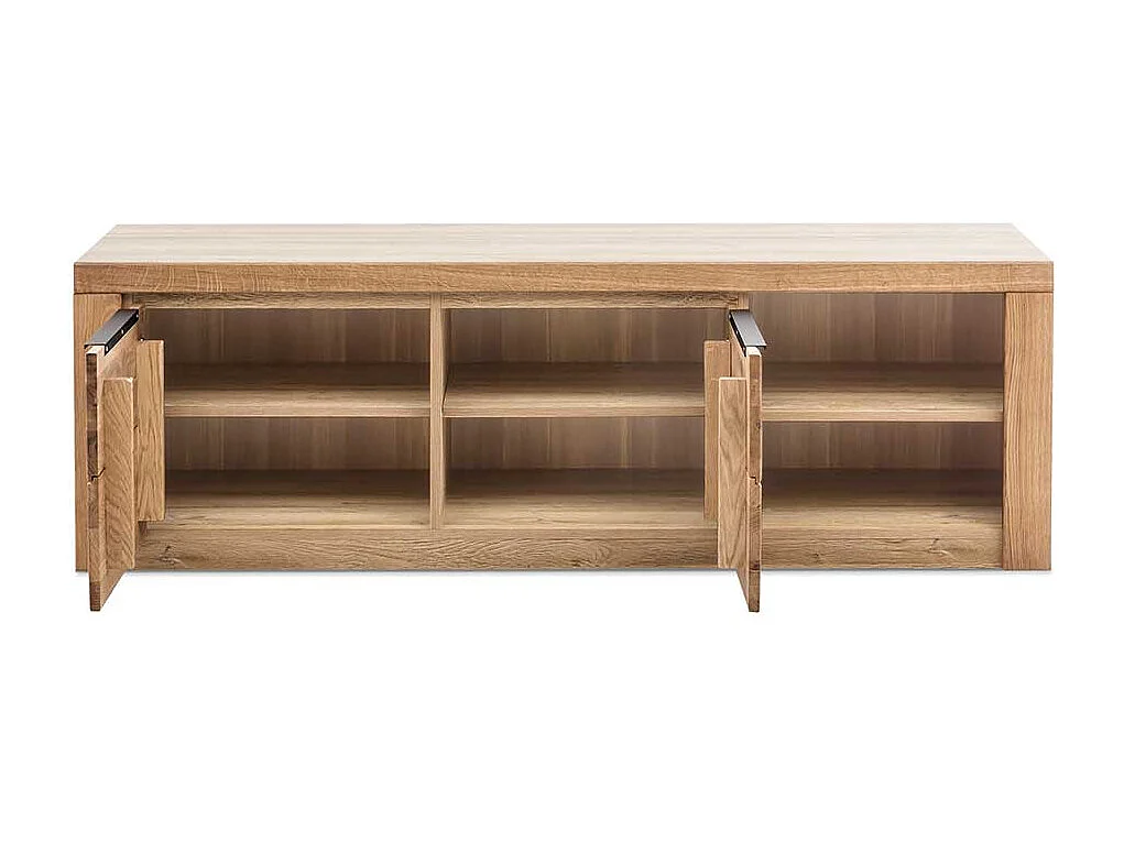 Fernsehunterschrank in Eichefarben 2 Türen 2 offene Fächer