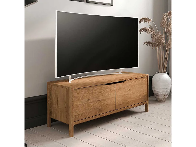 TV Board Lowboard aus Massivholz mit Türen