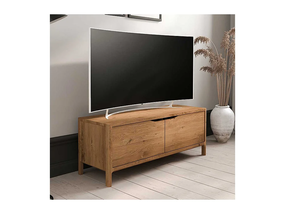 TV Board Lowboard aus Massivholz mit Türen