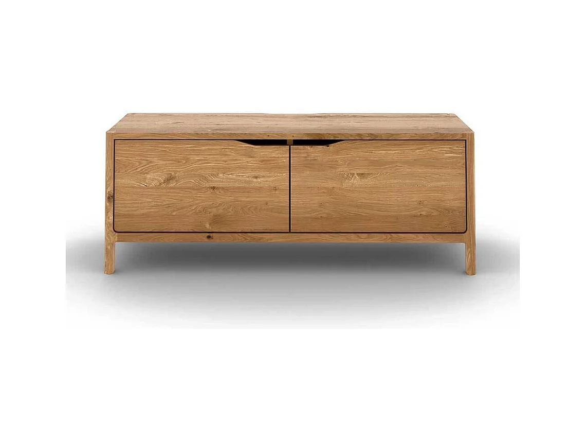 TV Board Lowboard aus Massivholz mit Türen
