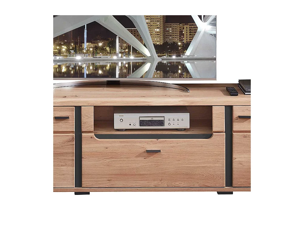 Fernsehtisch in Wildeichefarben Eschefarben