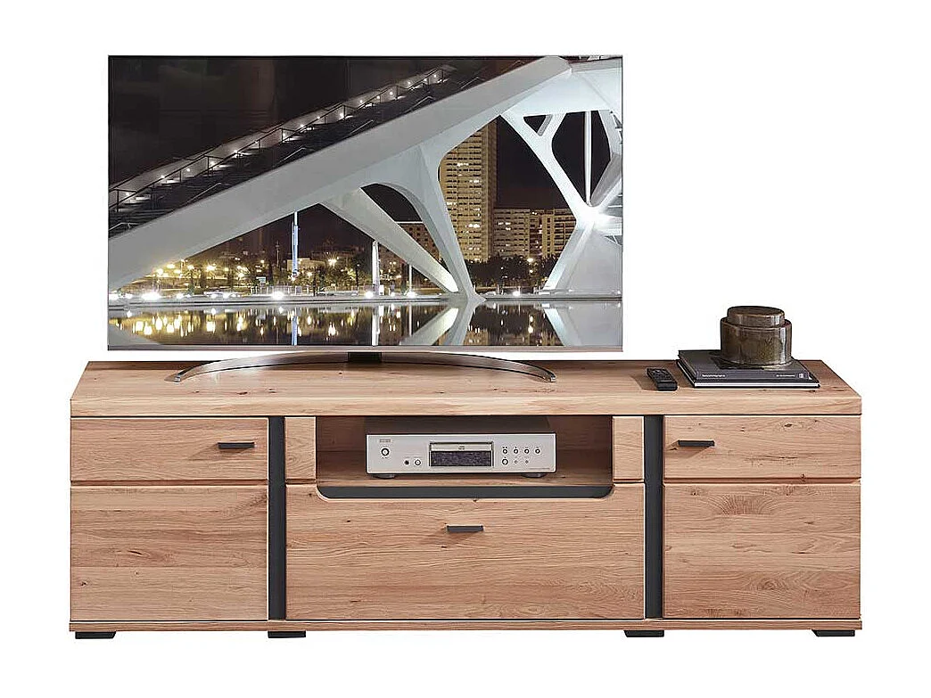 Fernsehtisch in Wildeichefarben Eschefarben