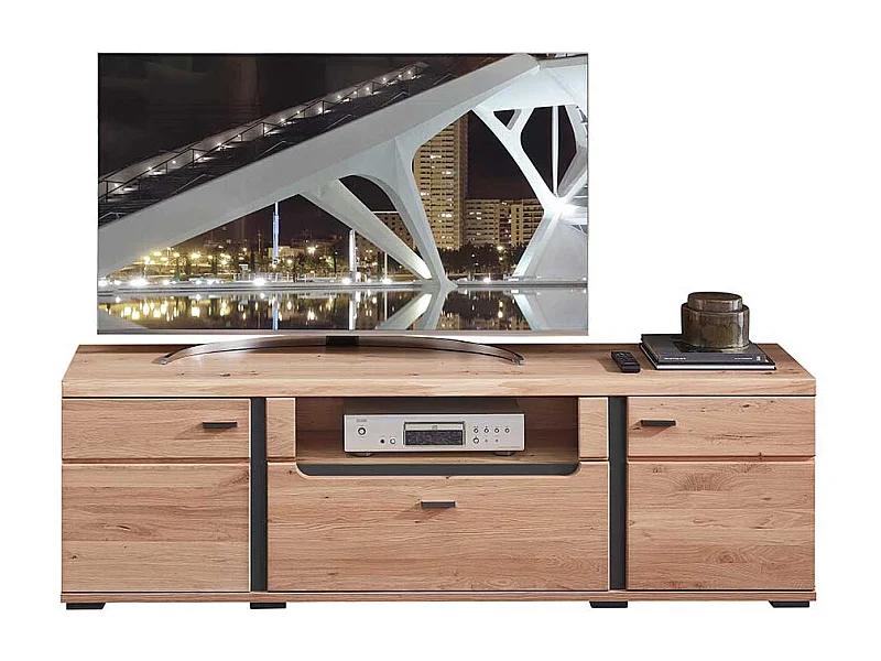 Fernsehtisch in Wildeichefarben Eschefarben