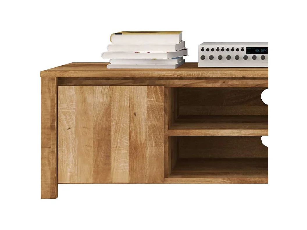 Fernsehtisch aus Wildeiche Massivholz 150 cm