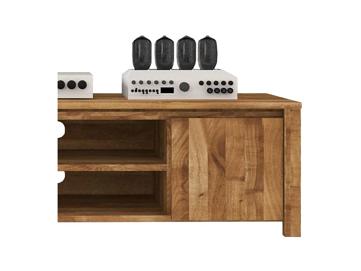 Fernsehtisch aus Wildeiche Massivholz 150 cm