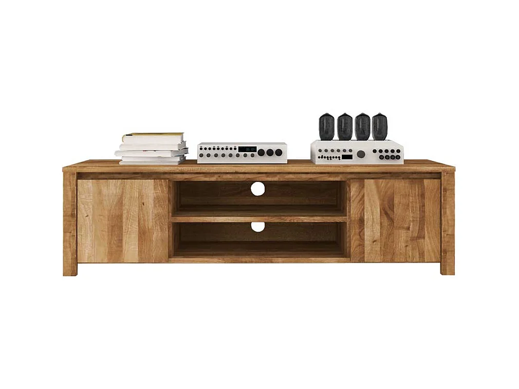 Fernsehtisch aus Wildeiche Massivholz 150 cm