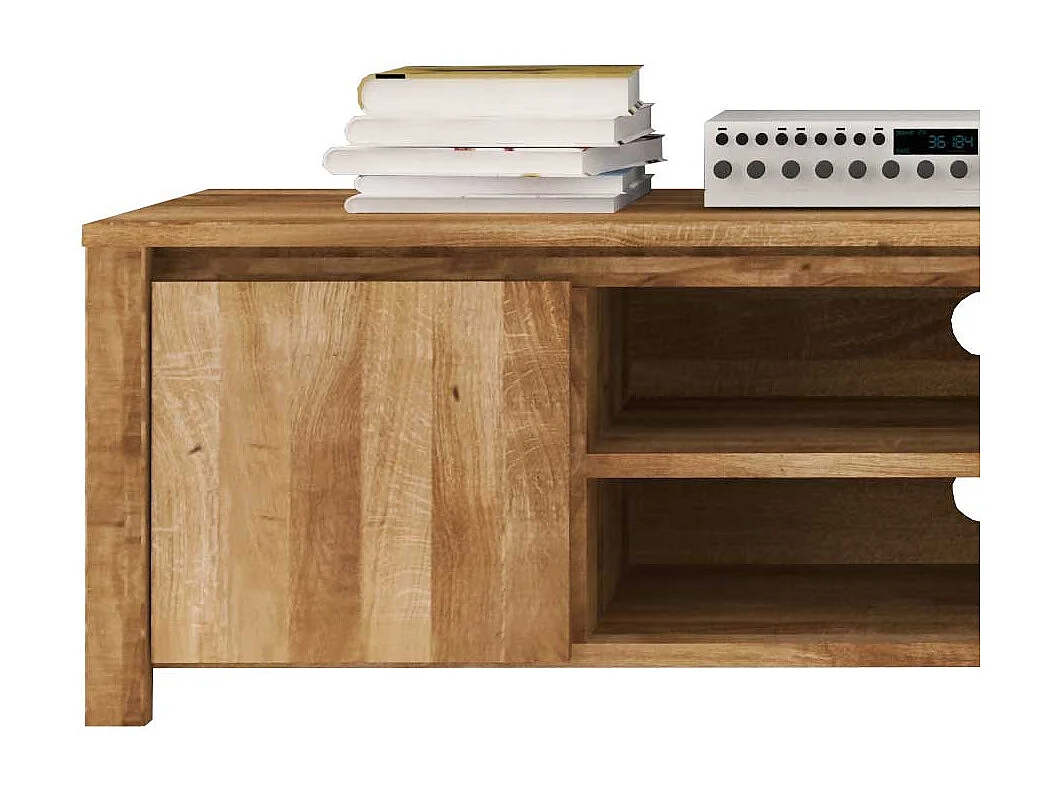 Fernsehtisch aus Wildeiche Massivholz 150 cm