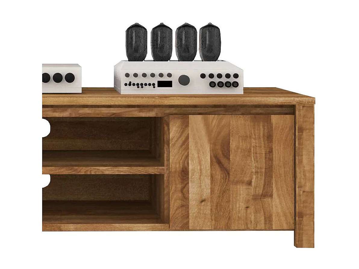 Fernsehtisch aus Wildeiche Massivholz 150 cm