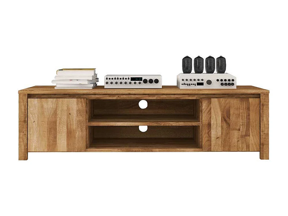 Fernsehtisch aus Wildeiche Massivholz 150 cm