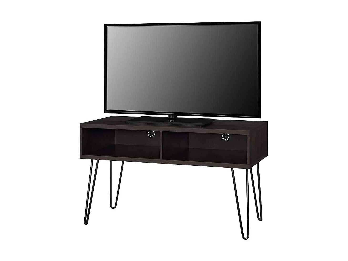 Fernsehtisch mit Kabeldurchlässen Retro Design