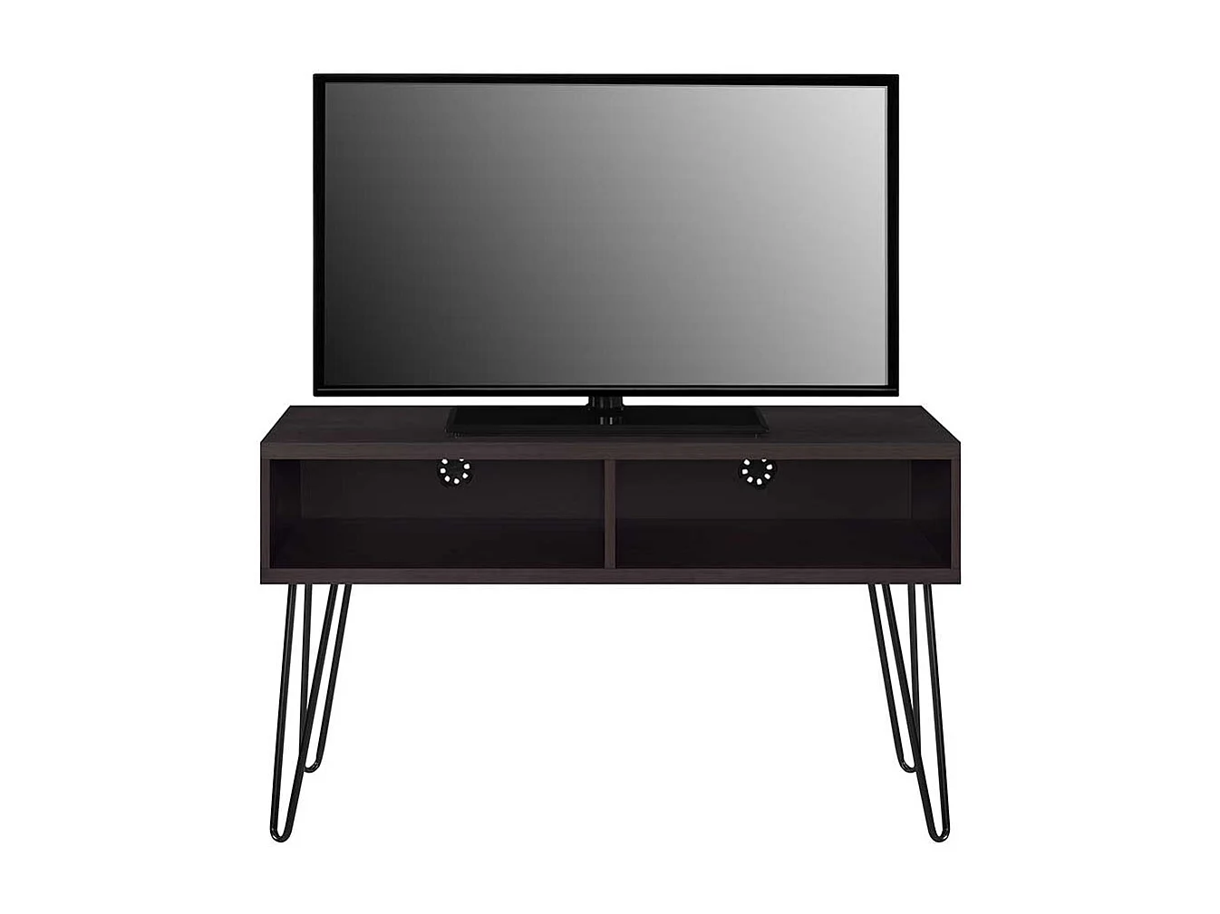 Fernsehtisch mit Kabeldurchlässen Retro Design