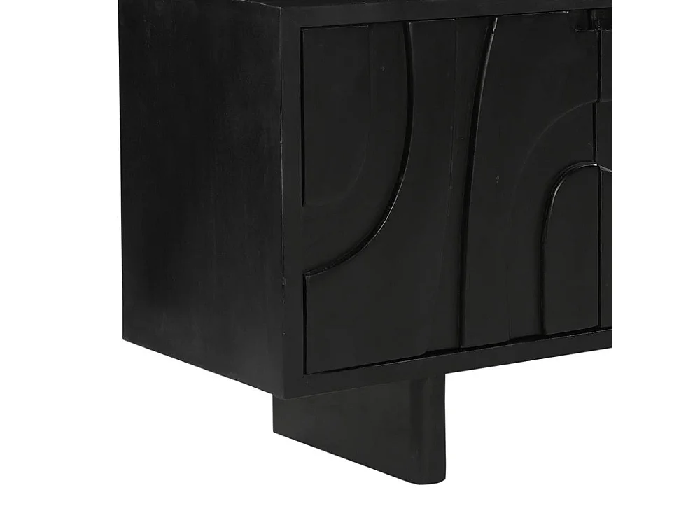 TV Sideboard Fernsehmöbel Front geschnitzt 4 türig