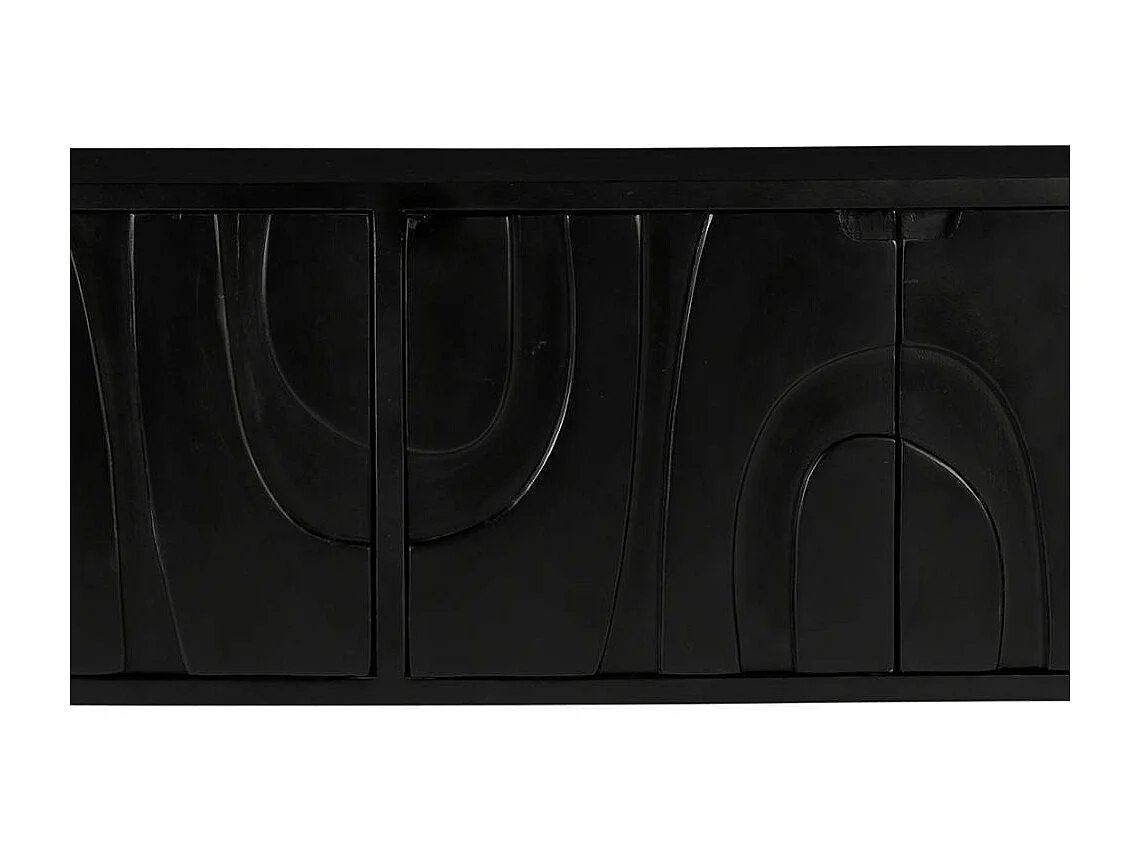TV Sideboard Fernsehmöbel Front geschnitzt 4 türig