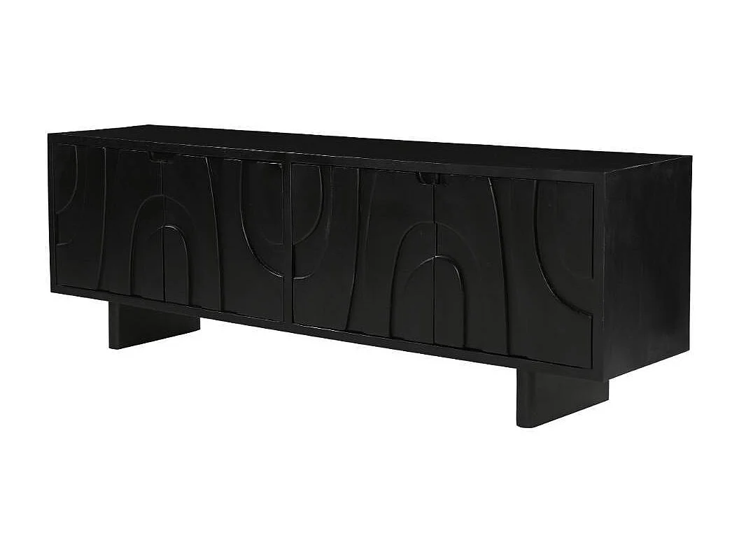 TV Sideboard Fernsehmöbel Front geschnitzt 4 türig