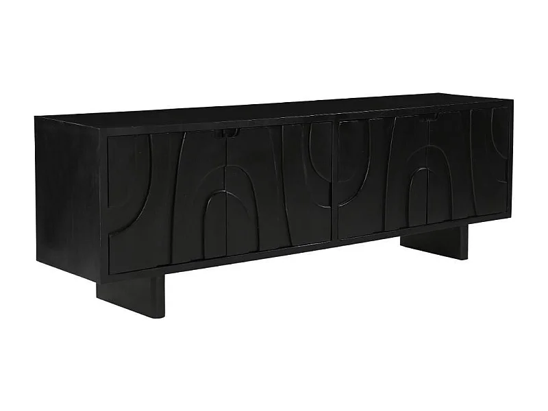 TV Sideboard Fernsehmöbel Front geschnitzt 4 türig