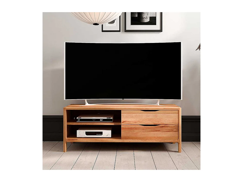 TV Board Lowboard mit Schubladen und offenen Fächern