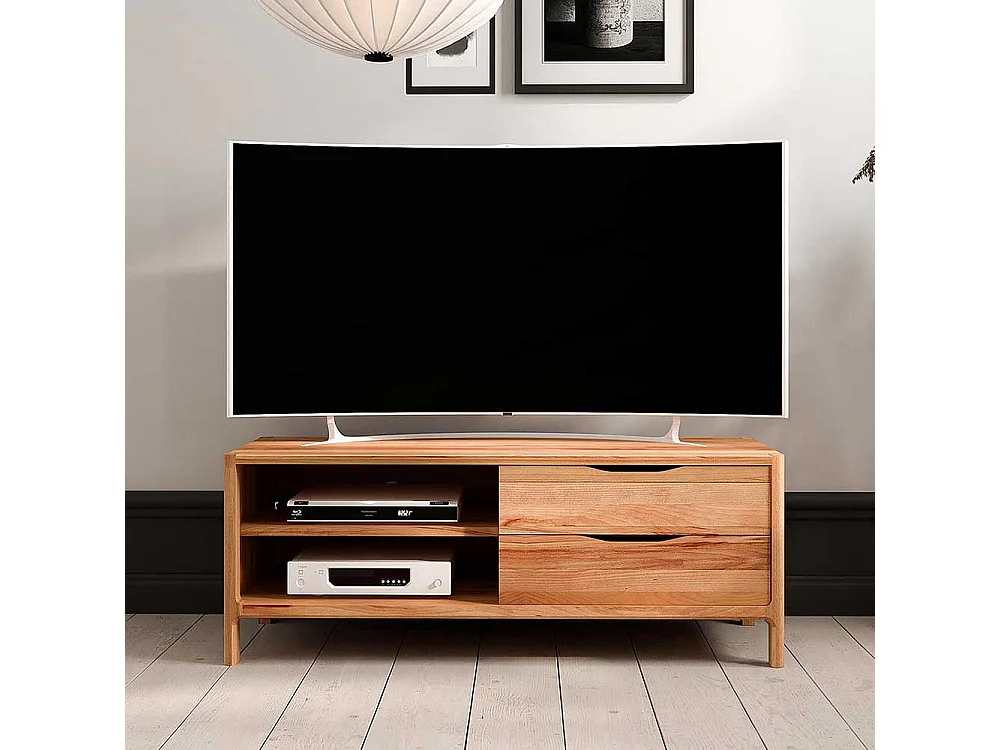 TV Board Lowboard mit Schubladen und offenen Fächern