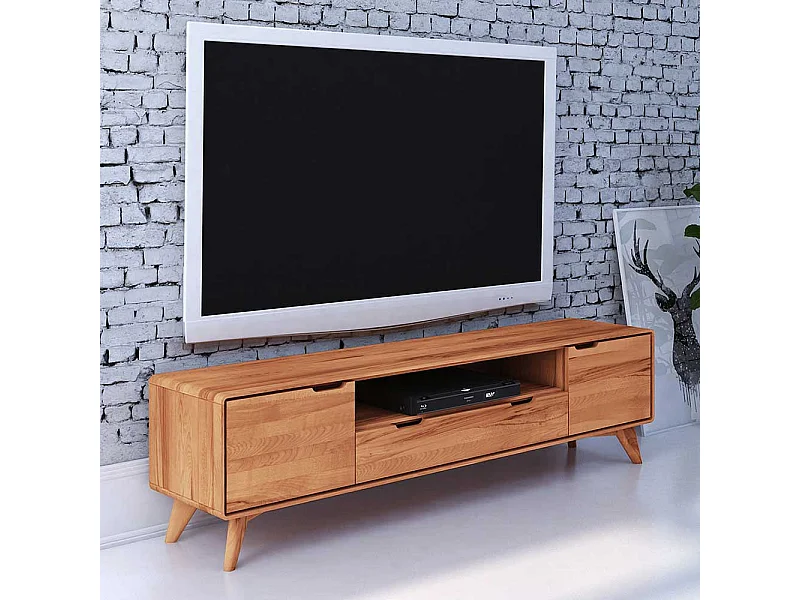 TV Sideboard aus Kernbuche Massivholz 180 cm breit