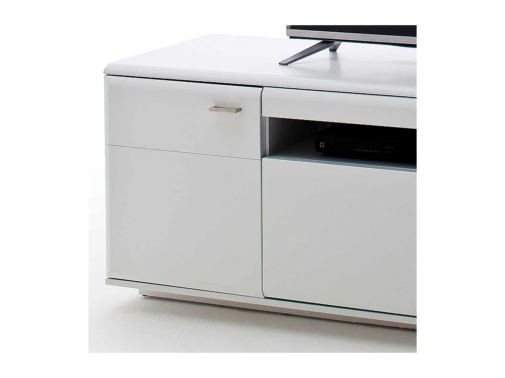 TV Unterschrank in Weiß 195 cm breit