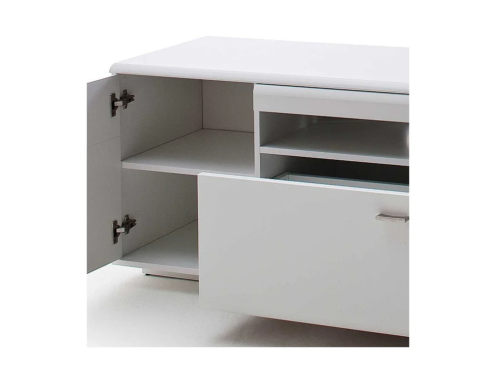 TV Unterschrank in Weiß 195 cm breit