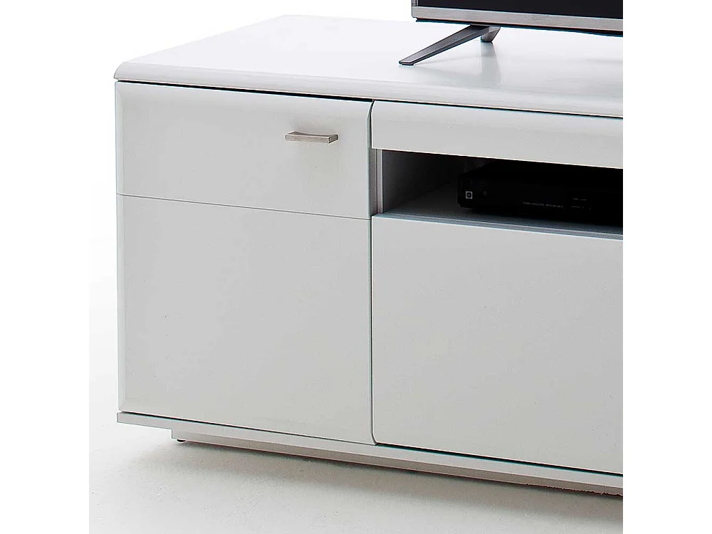 TV Unterschrank in Weiß 195 cm breit