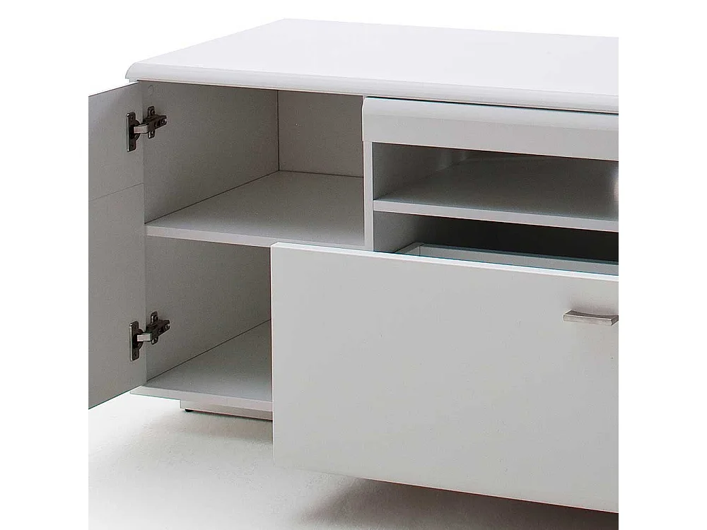 TV Unterschrank in Weiß 195 cm breit