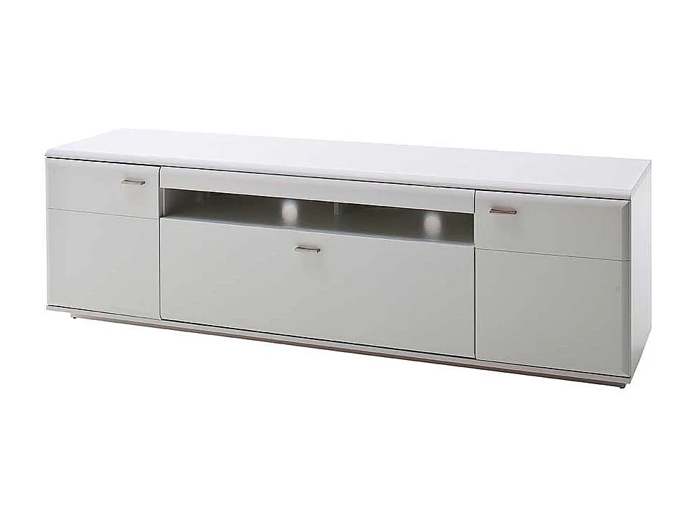 TV Unterschrank in Weiß 195 cm breit
