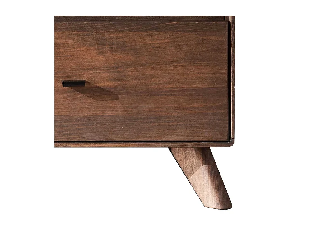 Fernsehmöbel Kernbuche braun in modernem Design 141 cm breit